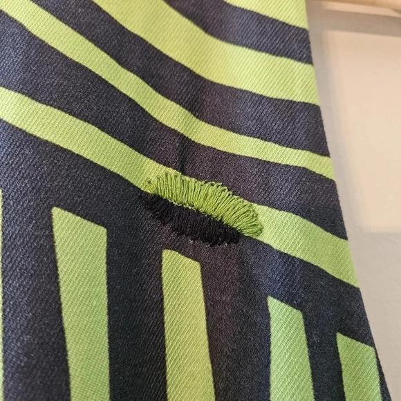 DESIGUAL Women’s Sleeveless Sheath Artsy Graphic Green Striped Mini Dress Sz 46. - Picture 10 of 15